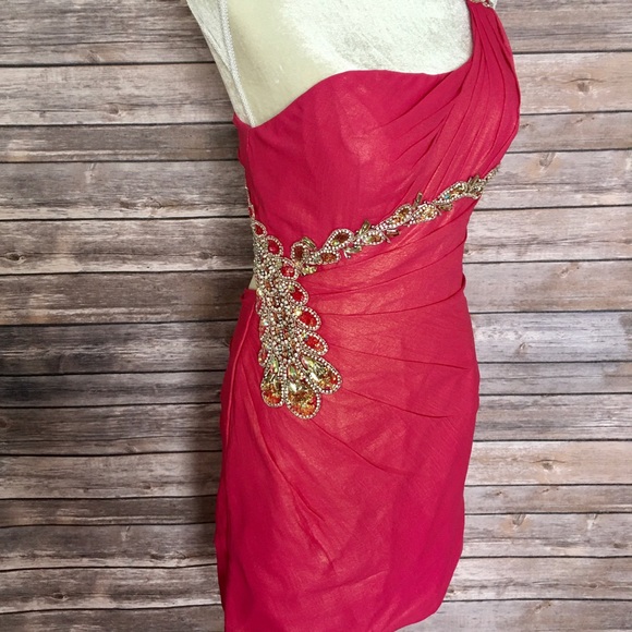 🔥Prom Terani Couture Fuchsia Gown 8/S - Picture 3 of 8